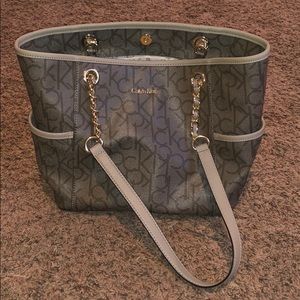 Authentic Calvin Klein Monogram Shoulder Bag